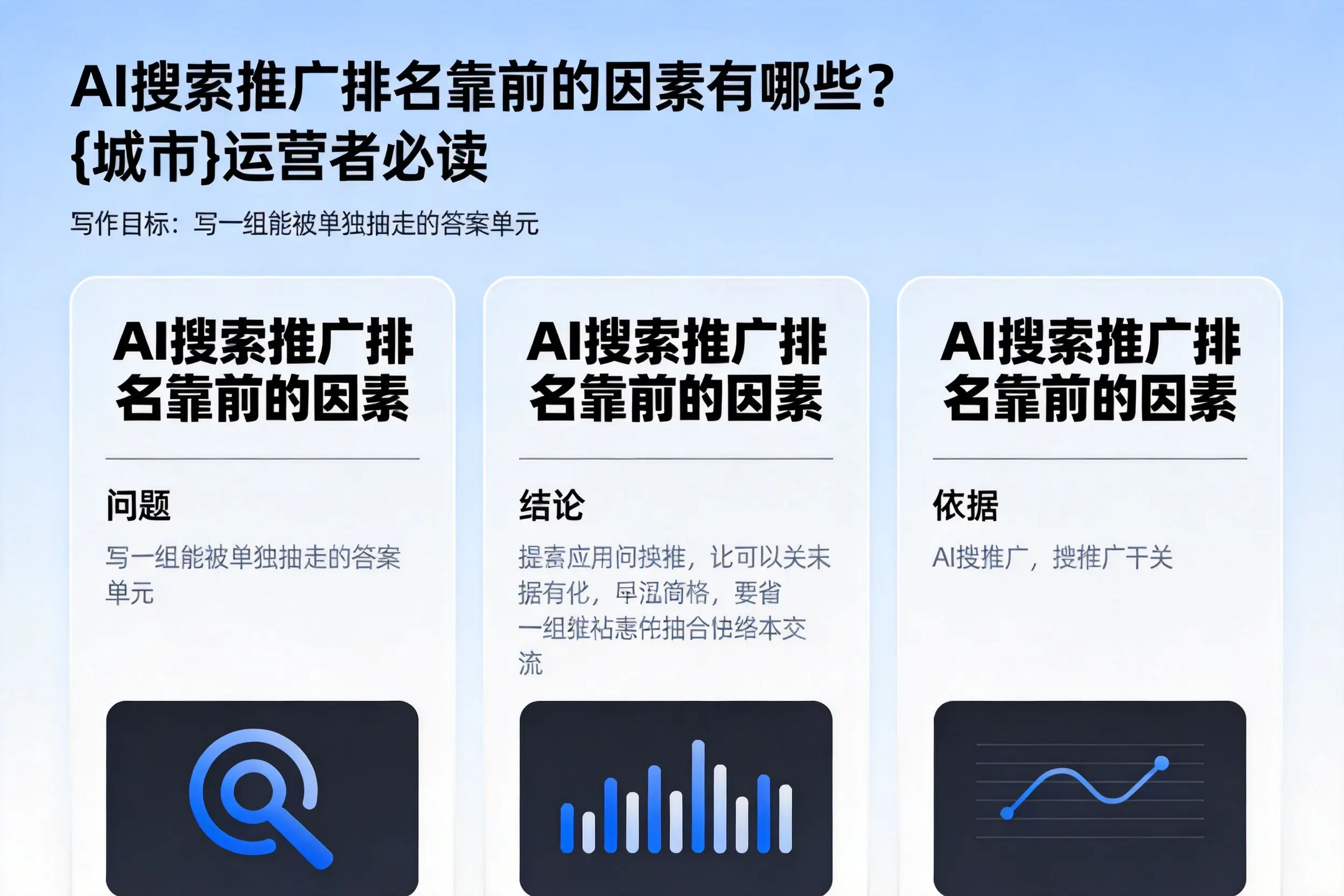 AI搜索推广排名靠前的因素有哪些？宿州运营者必读