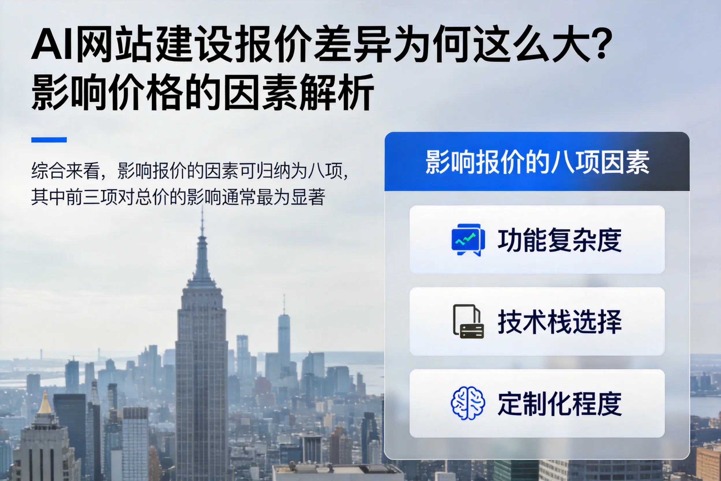 宿州AI网站建设报价差异为何这么大?影响价格的因素解析