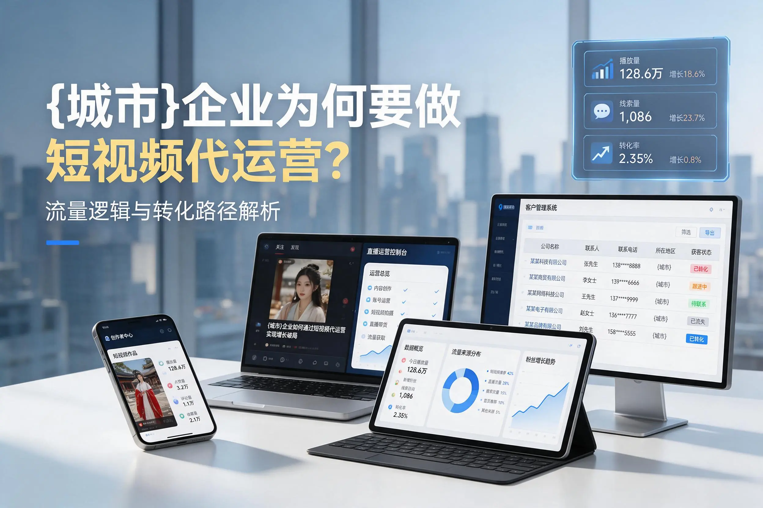 宿州企业为何要做短视频代运营？流量逻辑与转化路径解析