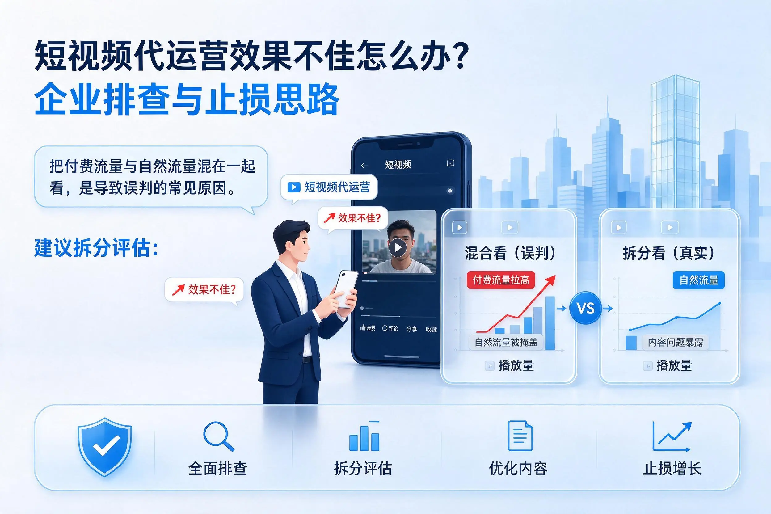 短视频代运营效果不佳怎么办？宿州企业排查与止损思路