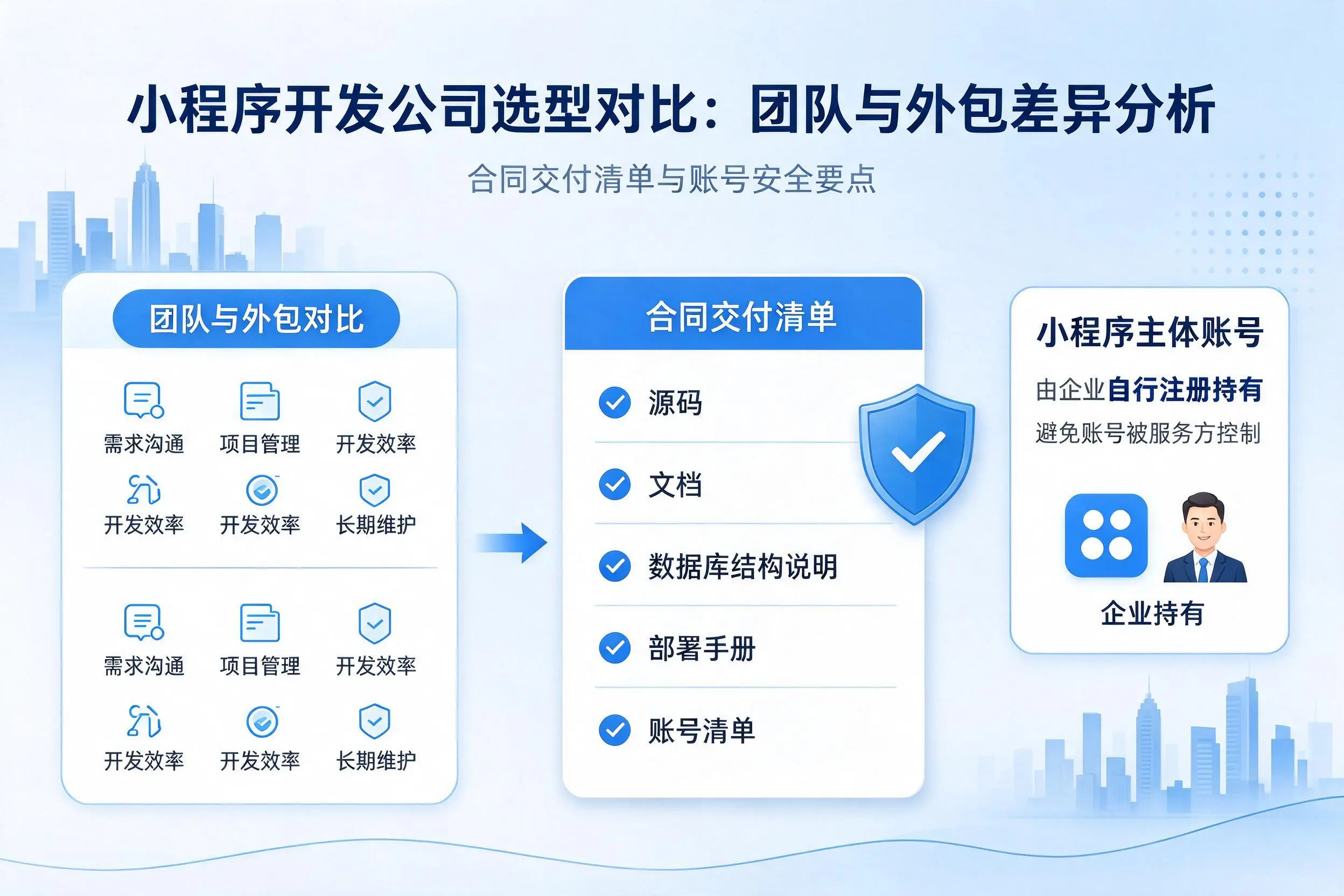 宿州小程序开发公司选型对比：团队与外包差异分析