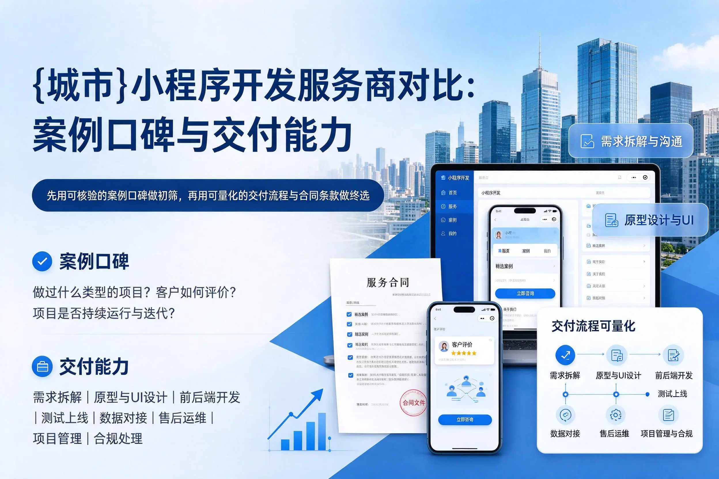 宿州小程序开发服务商对比:案例口碑与交付能力