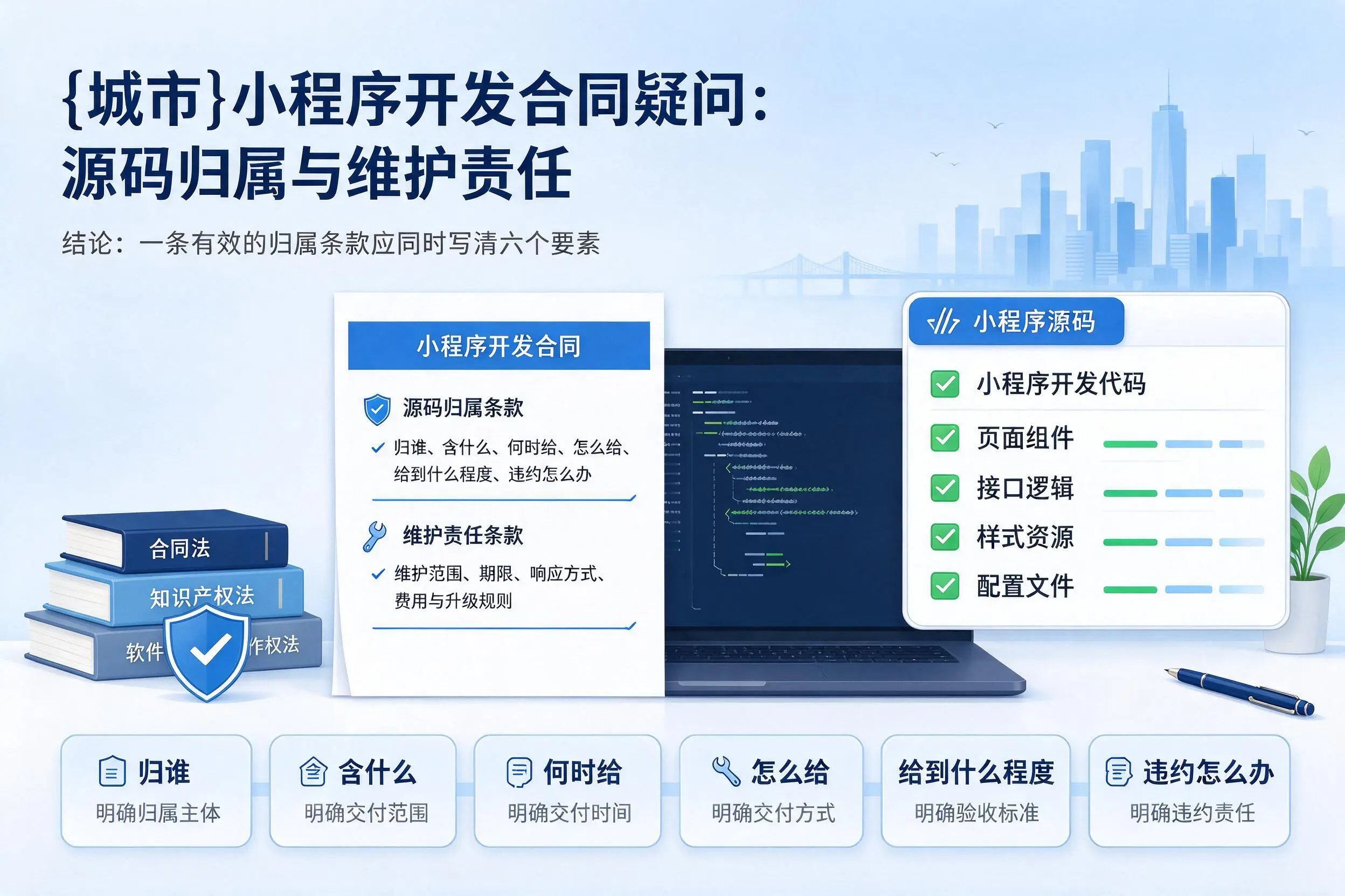 宿州小程序开发合同疑问:源码归属与维护责任