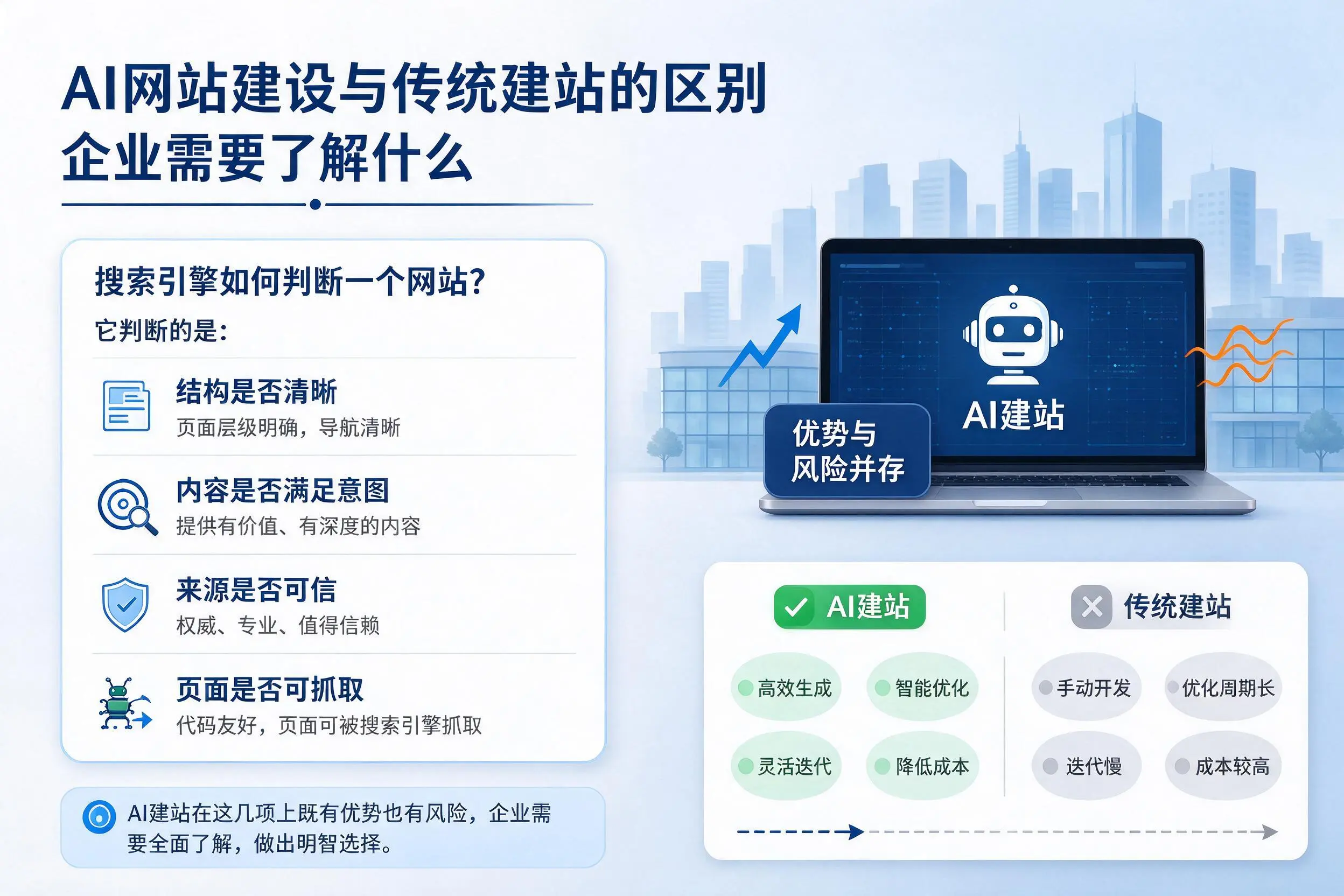 AI网站建设与传统建站的区别,宿州企业需要了解什么
