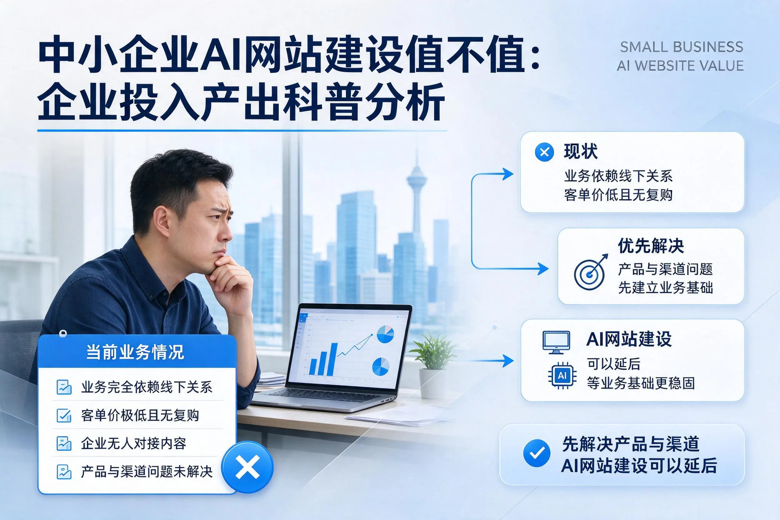 中小企业AI网站建设值不值：宿州企业投入产出科普分析