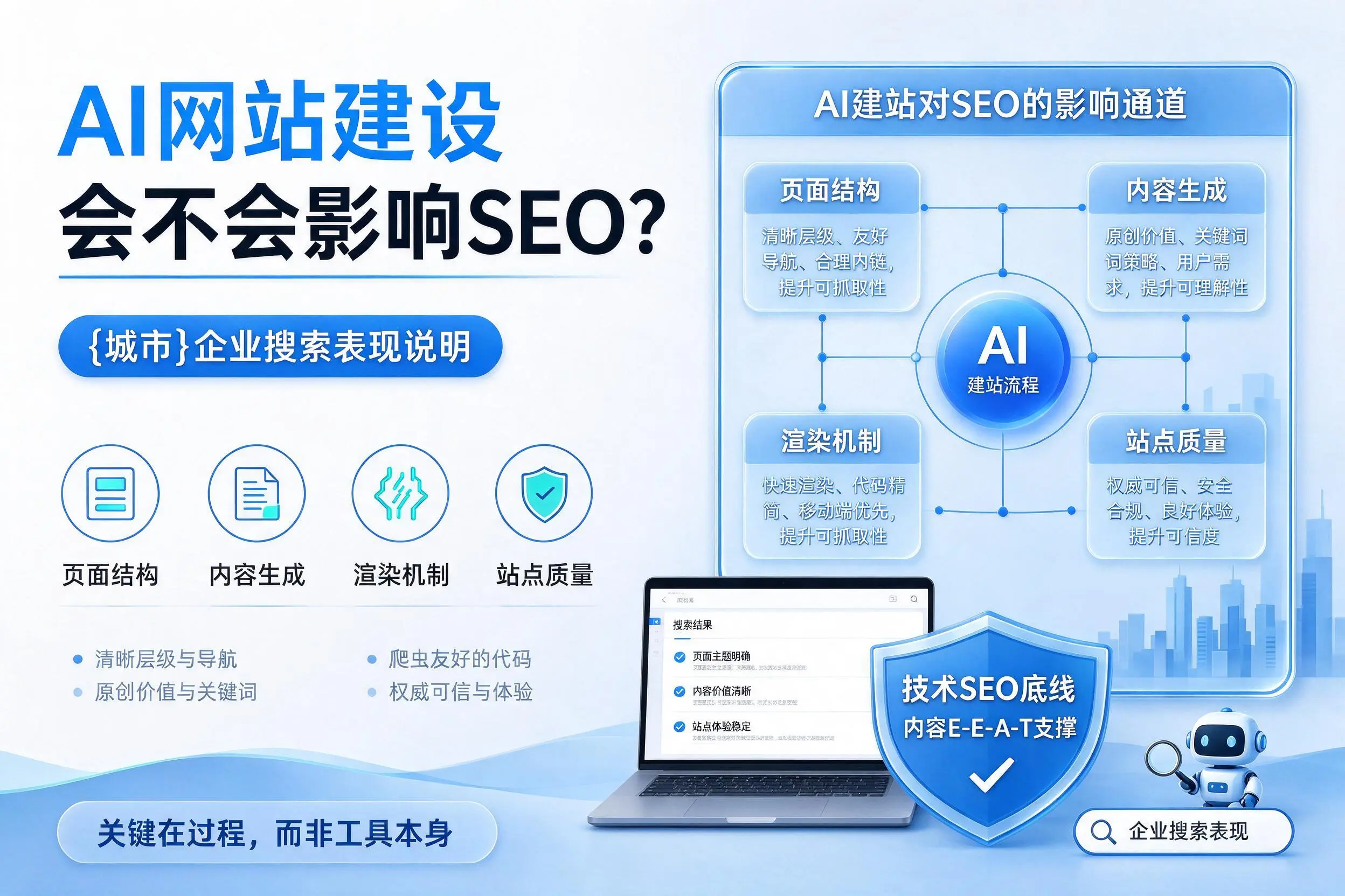 AI网站建设会不会影响SEO?宿州企业搜索表现说明