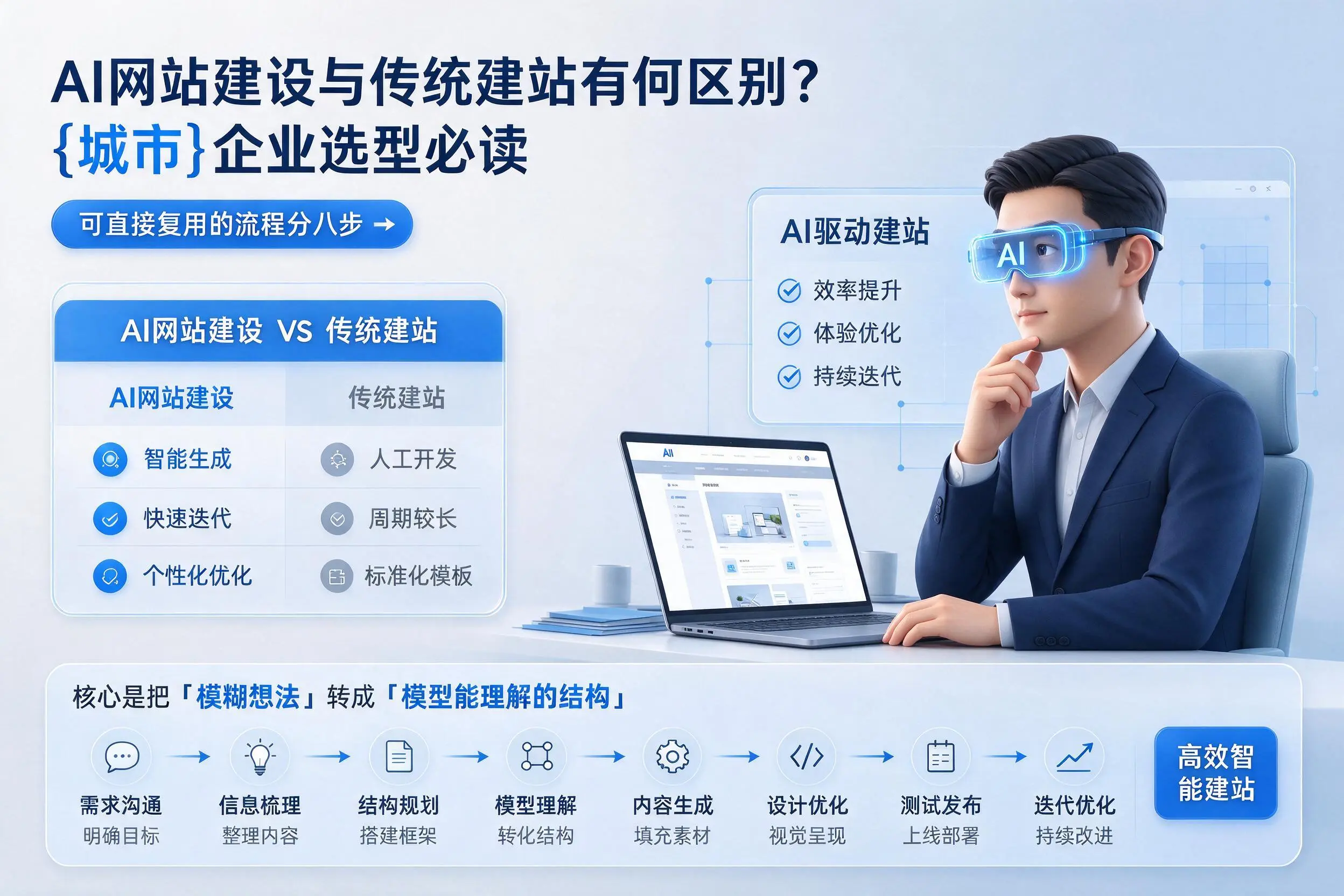 AI网站建设与传统建站有何区别?宿州企业选型必读