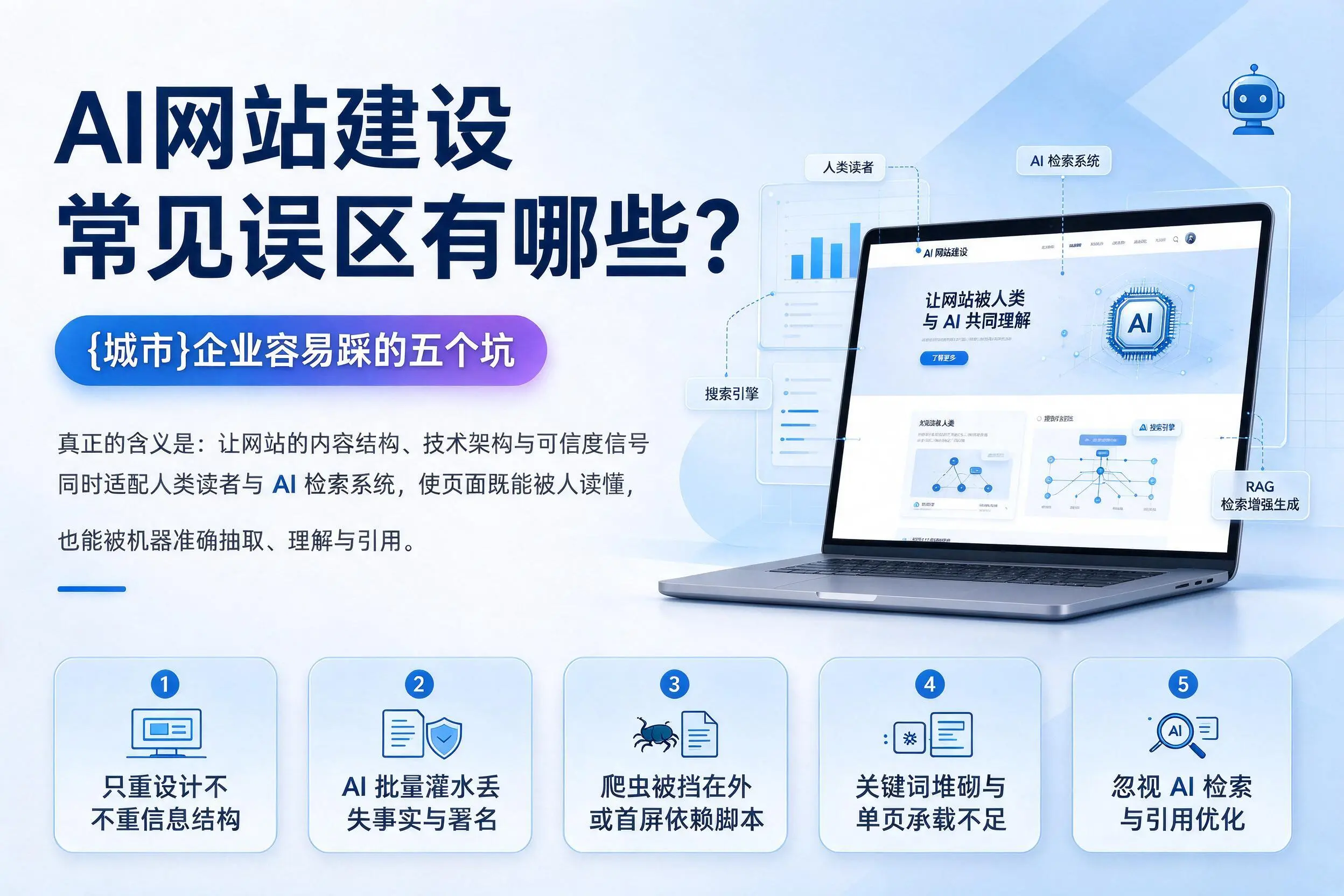 AI网站建设常见误区有哪些？宿州企业容易踩的五个坑