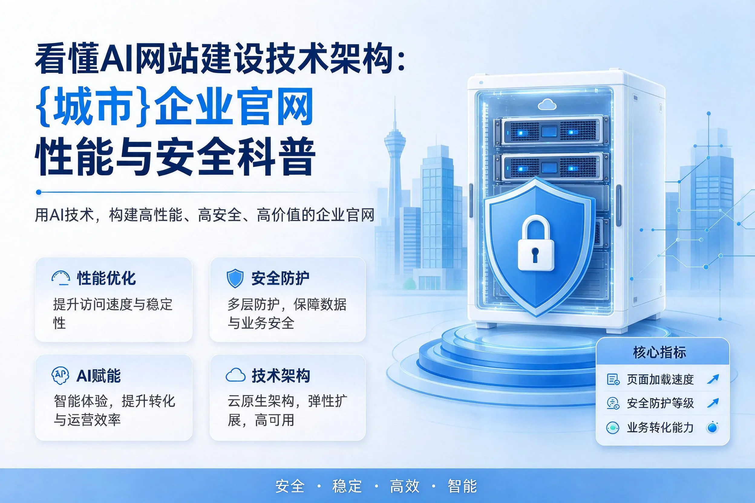 看懂AI网站建设技术架构：宿州企业官网性能与安全科普