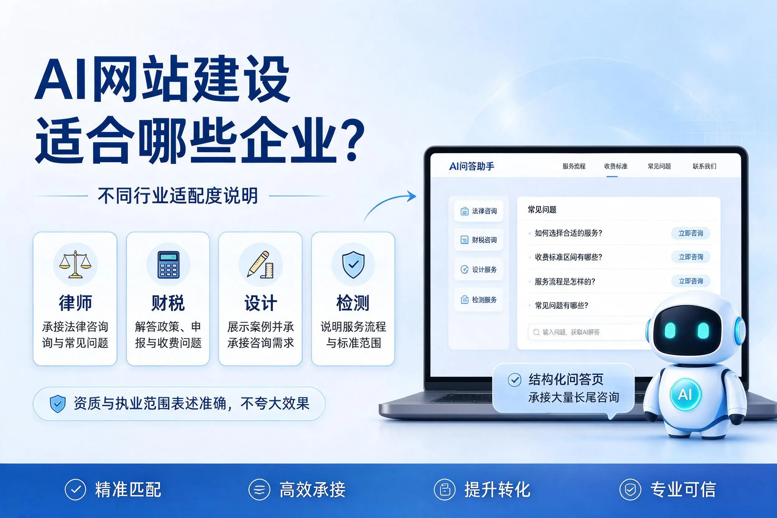 AI网站建设适合哪些企业？宿州不同行业适配度说明