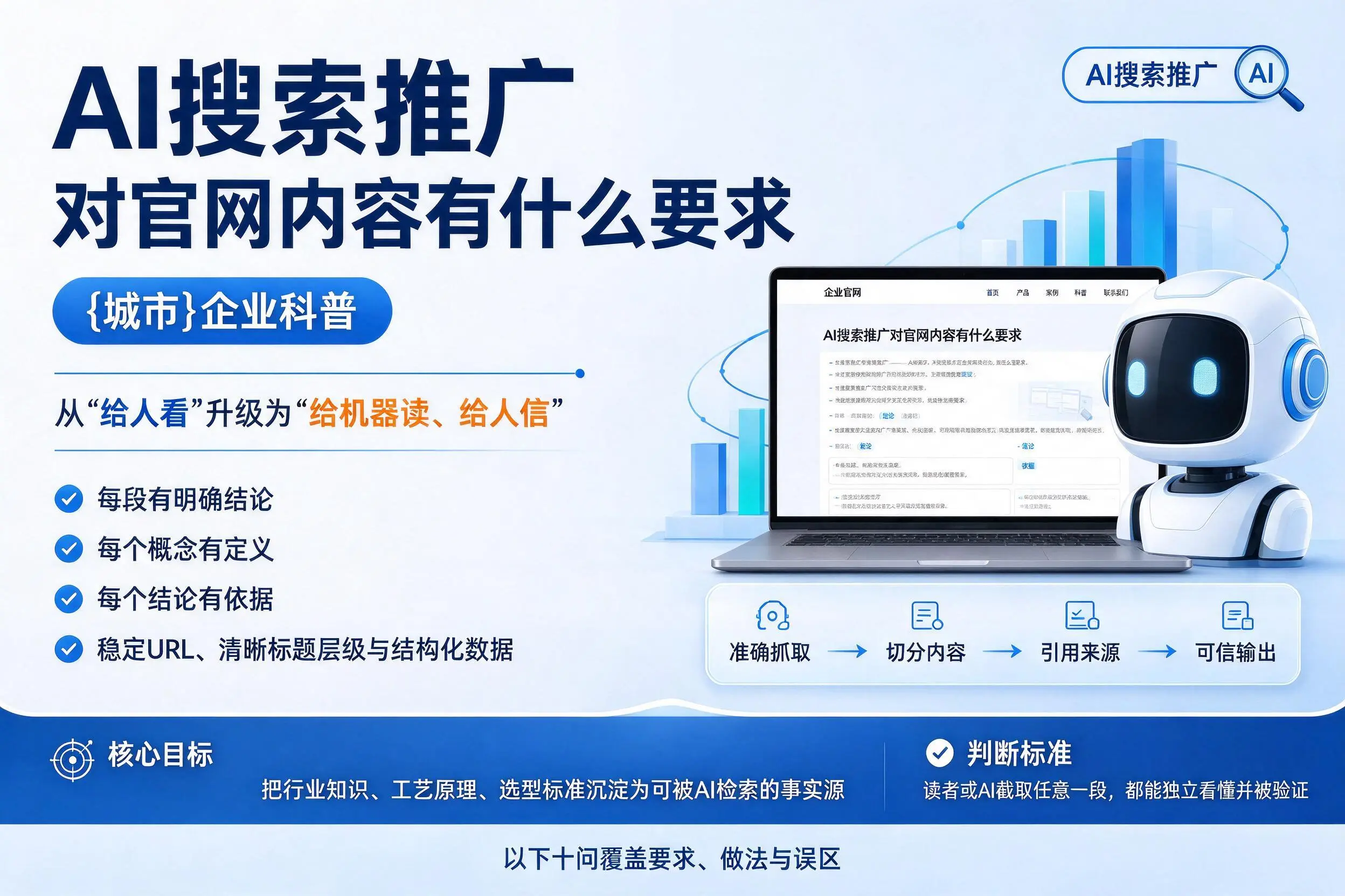 AI搜索推广对官网内容有什么要求,宿州企业科普